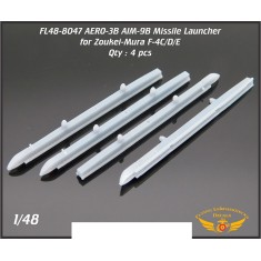 1/48 AERO-3B Missile Launcher for Zoukei-Mura F-4C/D/E (4pcs)