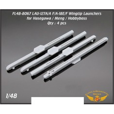 1/48 LAU-127A/A Wingtip Launcher for Hasegawa/Meng F/A-18E/F (4pcs)