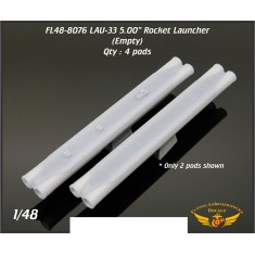 1/48 LAU-33 Dual 5.00" Rocket Launcher (Empty)