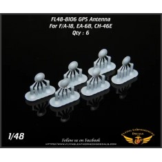 1/48 F/A-18, EA-6B, CH-46E GPS Antenna (6 pcs)