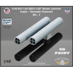 1/48 LAU-10D/A 5.00'' Rocket Launcher Thermally Protected Empty