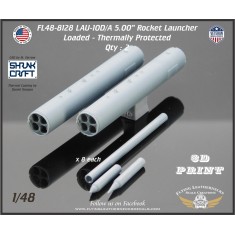 1/48 LAU-10D/A 5.00'' Rocket Launcher Thermally Protected Loaded