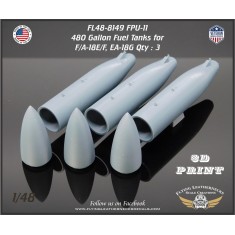 1/48 FPU-11 480 Gallon Fuel Tanks for F/A-18E/F, EA-18G