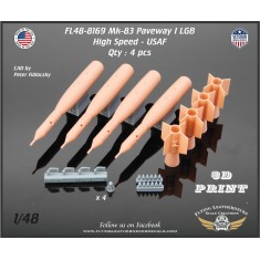 1/48 USAF Mk-83 Paveway I LGB with High Speed Fins and Wings