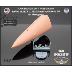 1/48 F/A-18A+ Nose BuNo 162826 to 163175 with IFF for Hasegawa kit