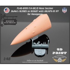 1/48 F/A-18C/D Nose BuNo 163985 to 165687 with AN/APX-111 IFF for Hasegawa kits