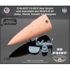 1/48 F/A-18C/D Nose with Searchlight and AN/APX-111 IFF (Swiss, Finnish, Kuwaiti)