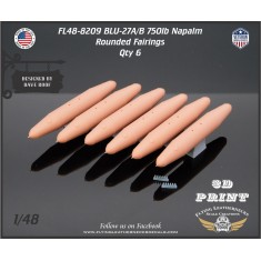 1/48 BLU-27A/B 750lb Napalm - Rounded Fairings