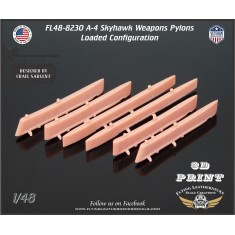 1/48 A-4 Skyhawk Weapons Pylons for Hasegawa kits