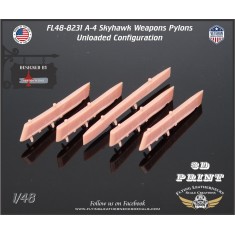 1/48 A-4 Skyhawk Weapons Pylons for Hasegawa (Unloaded)
