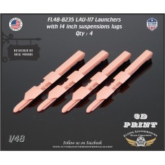 1/48 LAU-117 Launchers with 14inch Suspension Lugs