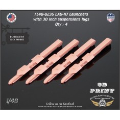 1/48 LAU-117 Launchers with 30inch Suspension Lugs