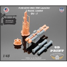 1/48 M65 TOW Launchers, 2 Round, Loaded