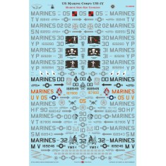 1/48 UH-1Y Marine Skid Kid Yankees Waterslide Decals