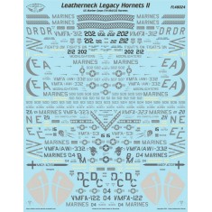 1/48 Legacy Hornets II Decal - USMC F/A-18A/C/D Markings for Hasegawa/Kinetic kits