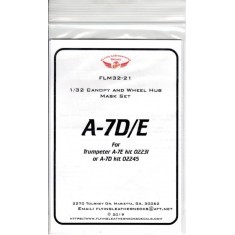 1/32 A-7D/E Canopy Wheel Mask for Trumpeter kits