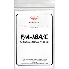 1/32 F/A-18A/C Canopy Wheel Mask for Academy kits