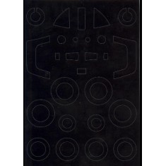 1/32 A-4M Canopy Wheel Mask for Trumpeter kits
