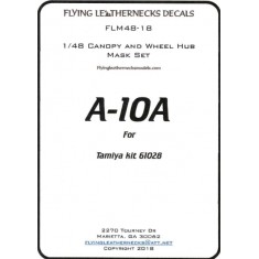 1/48 A-10A Canopy Wheel Mask for Tamiya kits