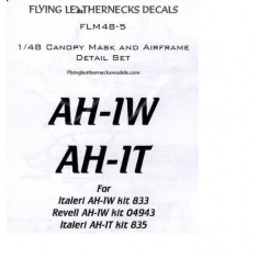 1/48 AH-1W/T Canopy Mask for Italeri kits