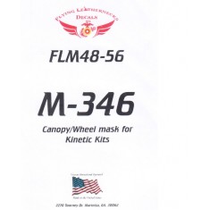 1/48 M-346 Canopy/Wheel Mask for Kinetic kits