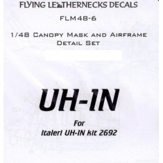 1/48 UH-1N Canopy Mask for Italeri kits