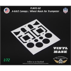 1/72 A-6A/E Canopy and Wheel Painting Masks for Trumpeter Kit
