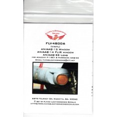 1/48 AN/AAQ-13 / 14 FLIR Window (holographic vinyl) for Academy/Hasegawa