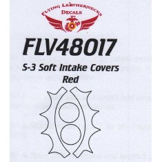 1/48 S-3 Intake Covers - Red