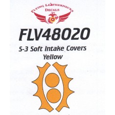 1/48 S-3 Intake Covers - Yellow