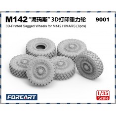1/35 M142 HIMARS Sagged Wheels (6pcs)