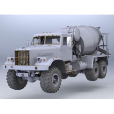 1/35 Cold War Soviet KrAZ-255B Cement Mixer Truck