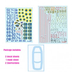 1/48 Ukrainian Su-27 and Su-27UB with Geometric Camouflage and Stencils 48-093 Decals