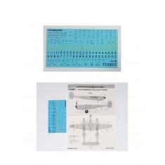 1/72 P-38 Lightning Stencils Decals for Frog/Academy/Airfix/Dragon/Hasegawa