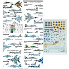 1/72 Ukrainian Fulcrums: Mikoyan MiG-29 (9-12, 9-13, 9-51) Decals