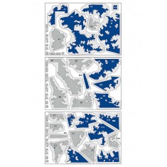 1/32 Ukrainian AF Su-27PM-1 Blue 58 Digital Camouflage Masks for Trumpeter kit