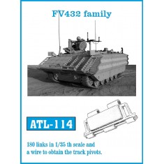 Metal Tracks for 1/35 FV 432 APC Family (180 links)