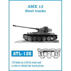 1/35 French Light Tank AMX-13 Steel Tracks (170 links)