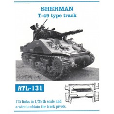 1/35 M4 Sherman T-49 Type Metal Tracks (175 links)
