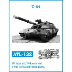 1/35 Soviet Tank T-64 Metal Tracks (170 links)