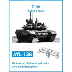 1/35 Soviet T-90 Main Battle Tank Steel Tracks (160 links)