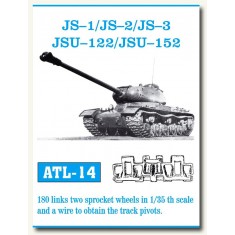 Metal Tracks for 1/35 Russian JS-1/JS-2/JS-3/JSU-122/JSU-152 (180 links)