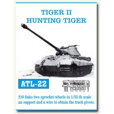 Metal Tracks for 1/35 German Tiger II/Hunting Tiger (210 links)