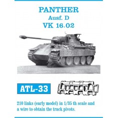 Metal Tracks for 1/35 Panther Ausf. D / VK 16.02 (210 links)