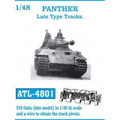 1/48 WWII German Panther Late Type Metal Tracks (210 links)