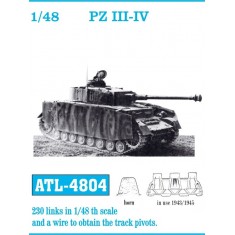 1/48 German Panzer III - IV (1943-1945) Metal Tracks (230 links)