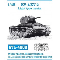 1/48 Soviet KV-1 / KV-2 Light Type Tank Metal Tracks (90 links)