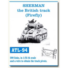 Metal Tracks for 1/35 British Sherman Firefly (200 links)