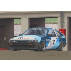 1/24 TRAMPIO Toyota AE86 Corolla Levin 1985