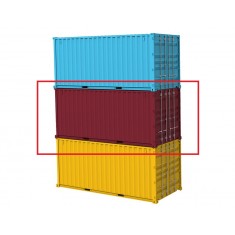 1/24 20ft Shipping Container (Maroon)